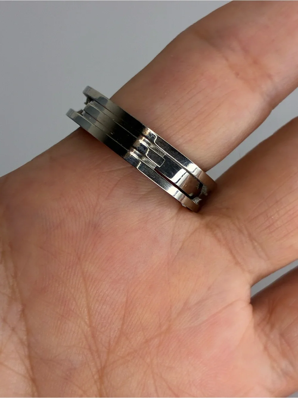 Vintage Silver Solitaire CZ Ring - Size 10
